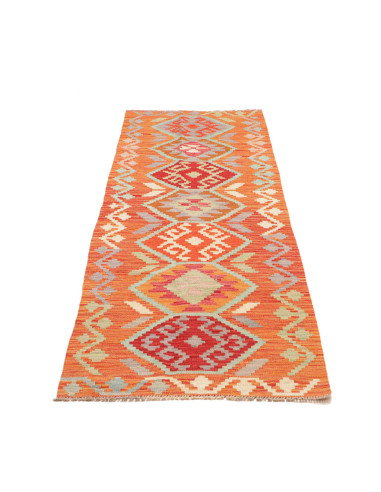 Rug Kilim Afghanistan 73x238 Terracotta Orange