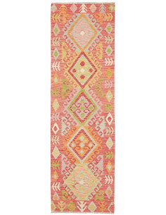Tappeto Kilim Afghanistan 71x243 Rosso Terracot