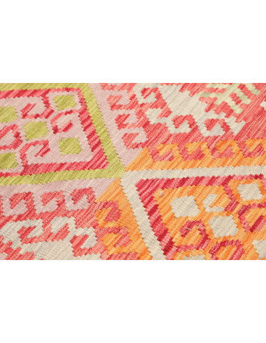Tappeto Kilim Afghanistan 71x243 Rosso Terracot