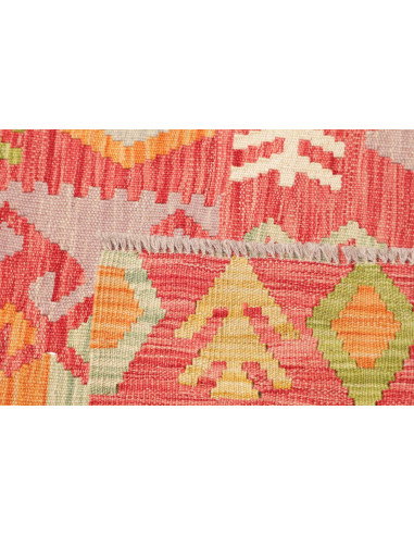 Tappeto Kilim Afghanistan 71x243 Rosso Terracot