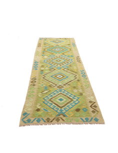 Rug Kilim Afghanistan 87x287 Beige Green 2