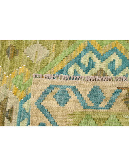 Rug Kilim Afghanistan 87x287 Beige Green