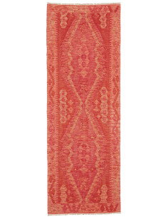 Tappeto Kilim Afghanistan 87x244 Terracotta Ara