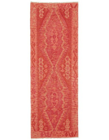 Tappeto Kilim Afghanistan 87x244 Terracotta Ara