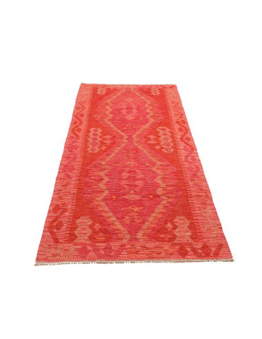 Tappeto Kilim Afghanistan 87x244 Terracotta Ara