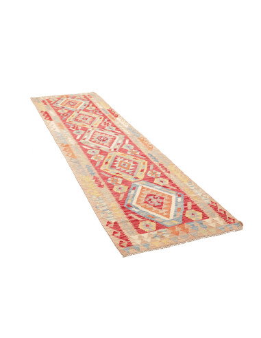 Rug Kilim Afghanistan 78x282 Red Blue