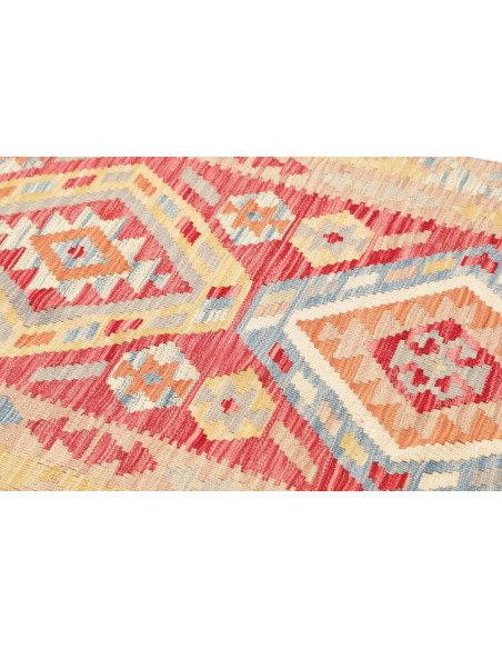 Rug Kilim Afghanistan 78x282 Red Blue
