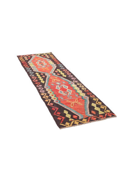 Tappeto Kilim Afghanistan 69x236 Grigio Antraci