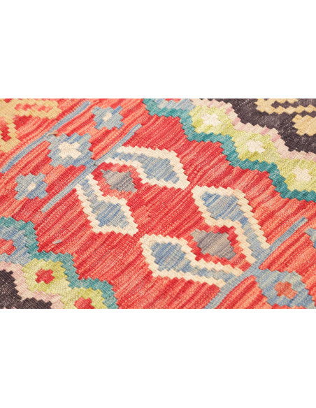Rug Kilim Afghanistan 69x236 Charcoal Grey Cora