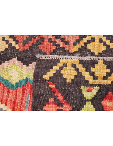 Tappeto Kilim Afghanistan 69x236 Grigio Antraci