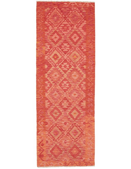 Rug Kilim Afghanistan 85x241 Terracotta Red Ora