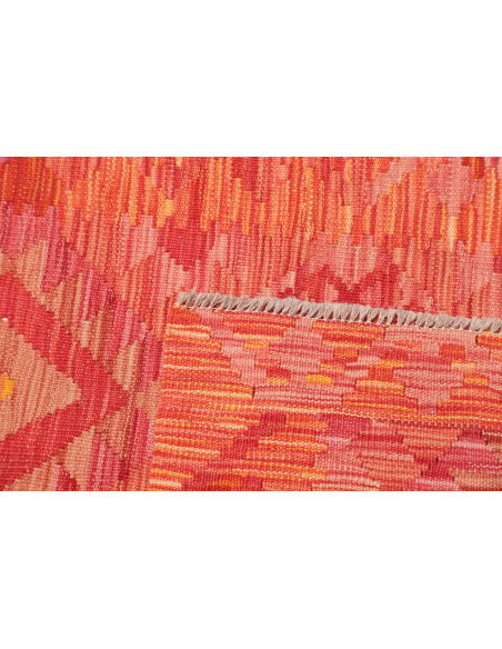 Rug Kilim Afghanistan 85x241 Terracotta Red Ora