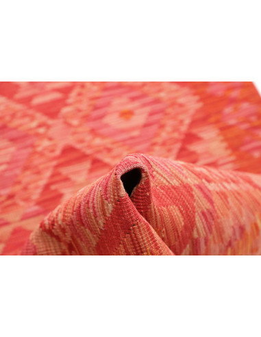 Tappeto Kilim Afghanistan 85x241 Rosso Terracot