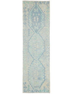 Rug Kilim Afghanistan 87x296 Light Blue Aquamar