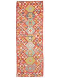 Rug Kilim Afghanistan 87x238 Terracotta Red Mul
