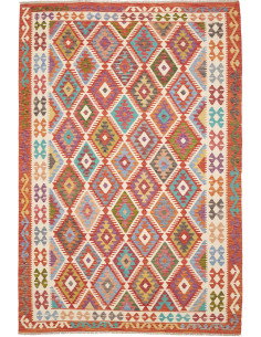 Tappeto Kilim Afghanistan 203x301 Multicolore T