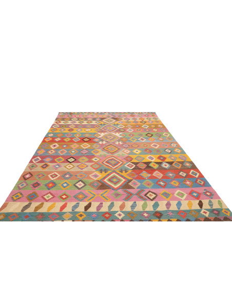 Tappeto Kilim Afghanistan 204x296 Multicolore R