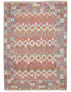 Rug Kilim Afghanistan 204x292 Lavender Blue Gre