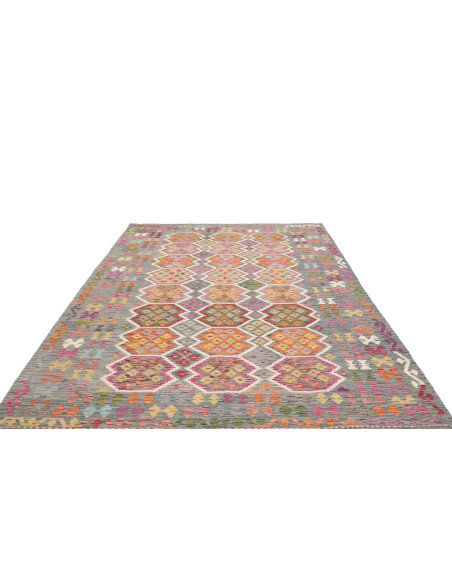 Rug Kilim Afghanistan 204x301 Muted Blue Grey O