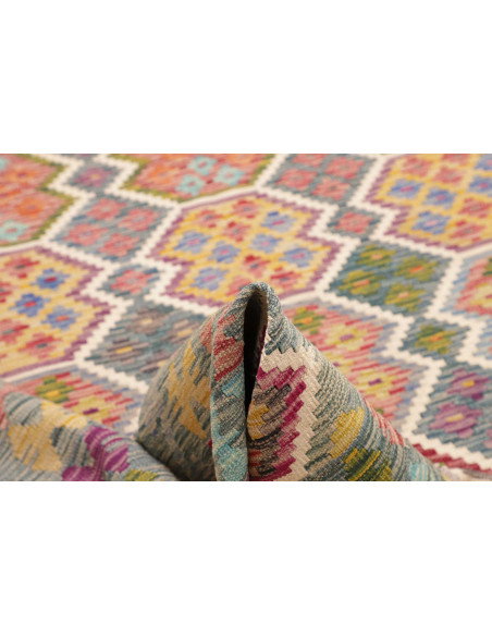 Rug Kilim Afghanistan 204x301 Muted Blue Grey O