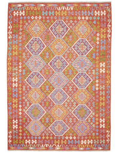 Rug Kilim Afghanistan 204x299 Terracotta Orange