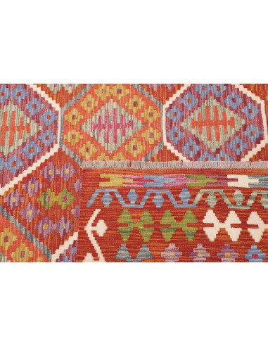 Tappeto Kilim Afghanistan 204x299 Arancio Terra