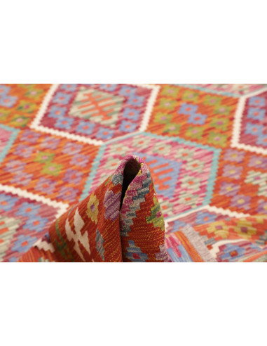 Tappeto Kilim Afghanistan 204x299 Arancio Terra