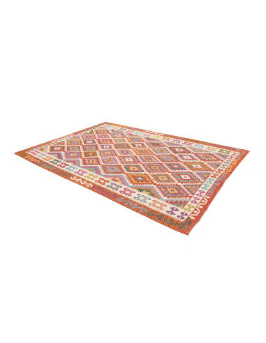 Tappeto Kilim Afghanistan 204x300 Arancio Rosso
