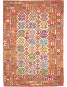 Tappeto Kilim Afghanistan 205x292 Arancione Ter