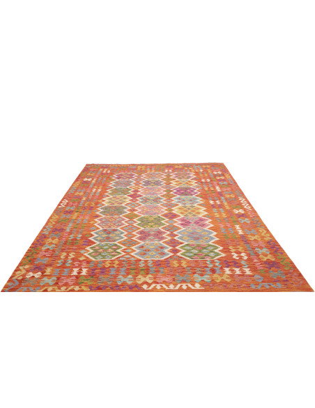 Tappeto Kilim Afghanistan 205x292 Arancione Ter