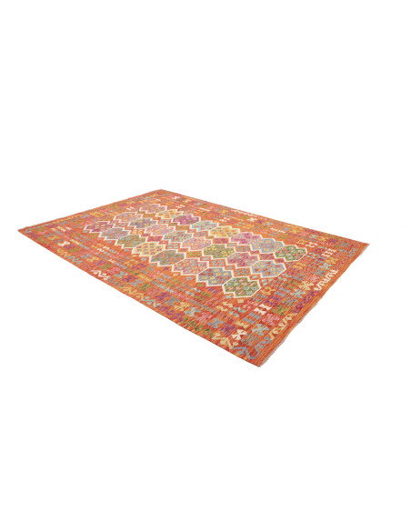 Tappeto Kilim Afghanistan 205x292 Arancione Ter