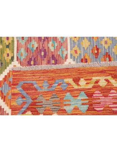 Tappeto Kilim Afghanistan 205x292 Arancione Ter