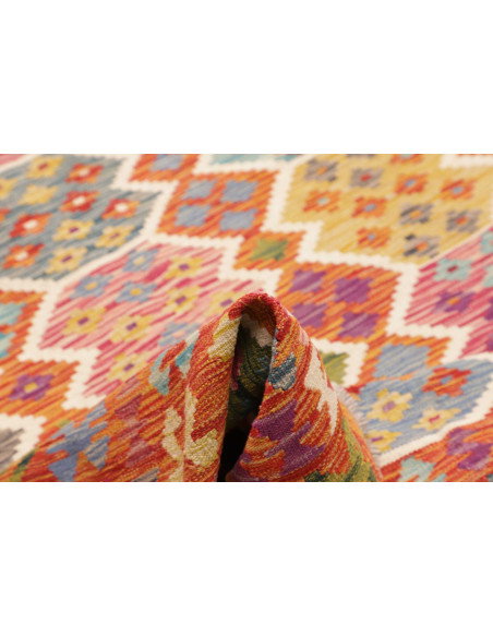 Tappeto Kilim Afghanistan 205x292 Arancione Ter