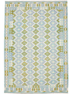Rug Kilim Afghanistan 205x296 Aquamarine Blue O
