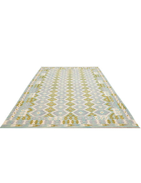 Rug Kilim Afghanistan 205x296 Aquamarine Blue O