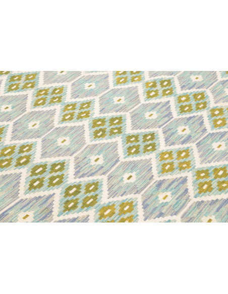 Tappeto Kilim Afghanistan 205x296 Azzurro Acqua