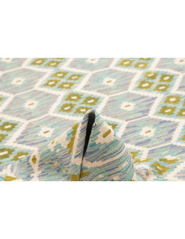 Rug Kilim Afghanistan 205x296 Aquamarine Blue O