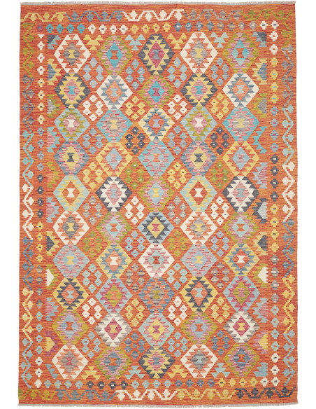 Rug Kilim Afghanistan 207x294 Terracotta Orange