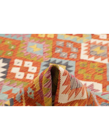 Tappeto Kilim Afghanistan 207x294 Arancione Ter
