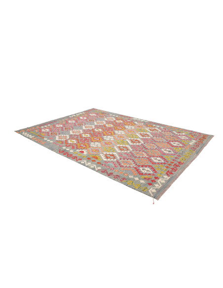 Tappeto Kilim Afghanistan 208x294 Blu Denim Azz