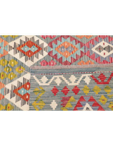 Tappeto Kilim Afghanistan 208x294 Blu Denim Azz