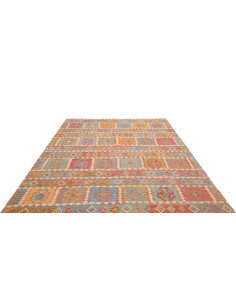 Rug Kilim Afghanistan 211x294 Blue Orange Red Y 2
