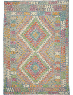 Rug Kilim Afghanistan 212x293 Light Blue Vibran