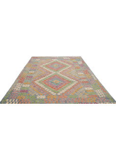 Tappeto Kilim Afghanistan 212x293 Azzurro Vivac 2