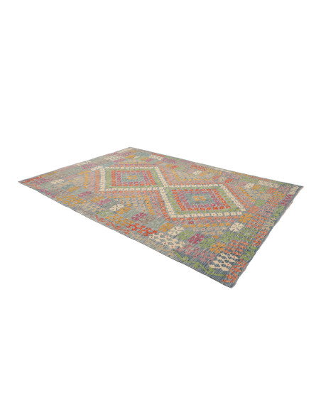 Tappeto Kilim Afghanistan 212x293 Azzurro Vivac