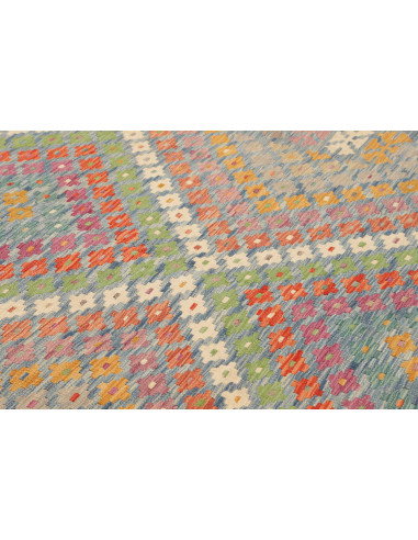 Tappeto Kilim Afghanistan 212x293 Azzurro Vivac
