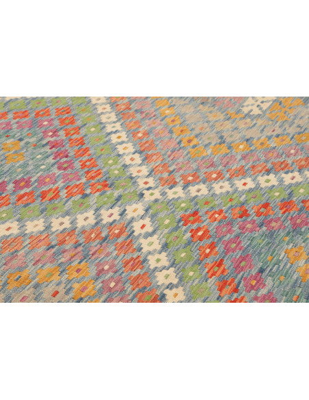 Tappeto Kilim Afghanistan 212x293 Azzurro Vivac