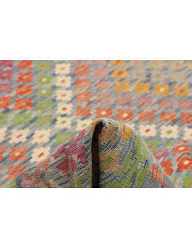 Tappeto Kilim Afghanistan 212x293 Azzurro Vivac