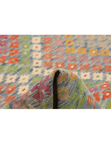 Tappeto Kilim Afghanistan 212x293 Azzurro Vivac
