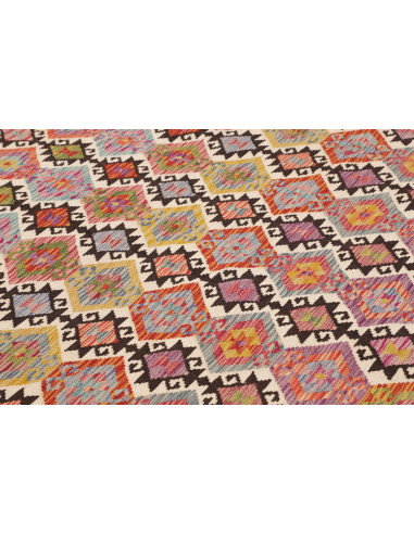 Rug Kilim Afghanistan 213x296 Multicolored Pink